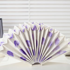 Handmade Purple Foldable Lamp, Unique Purple Home Decor, Retro Style, Unique Anniversaries Gifts, Perfect Gifts for her and Halloween