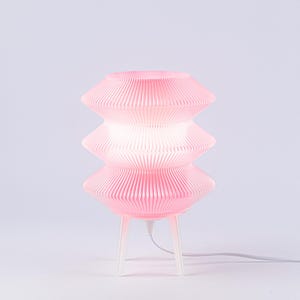 Light Pink Table Lamp for Modern Home, Soft Glow Desk Lamp for Study Room, LED Office Desk Lamp, Bedroom Reading Light, New Home Décor Gift